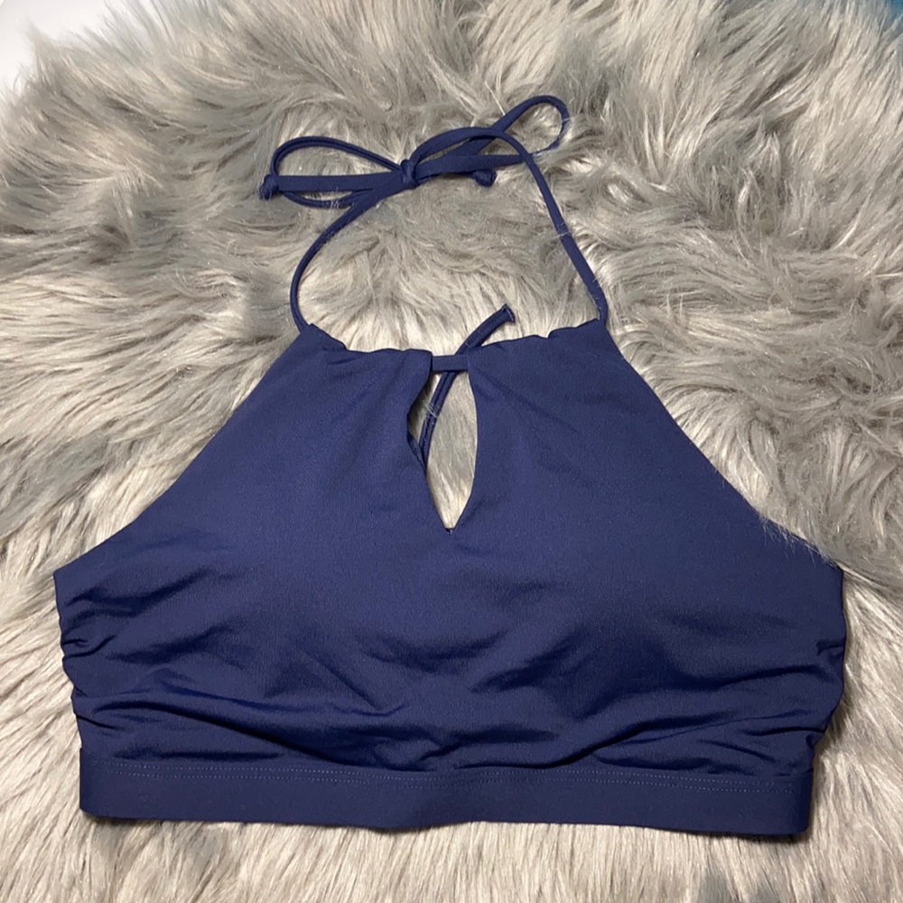 Like New Athleta Key Hole Halter Bikini Top M